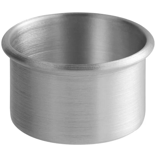 3" x 2" round mini straight-sided aluminum cake pan