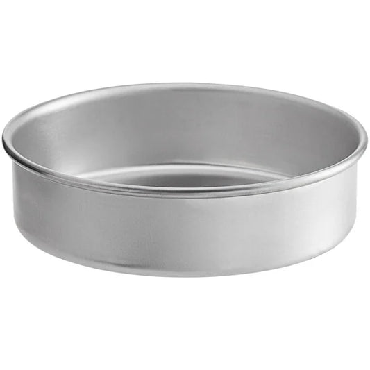 10" x 2" round straight-sided aluminum cake