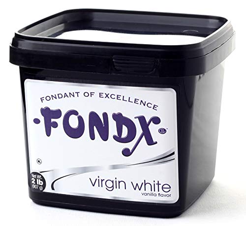 FONDX Fondant, Vanilla Flavor, White, 2 lb