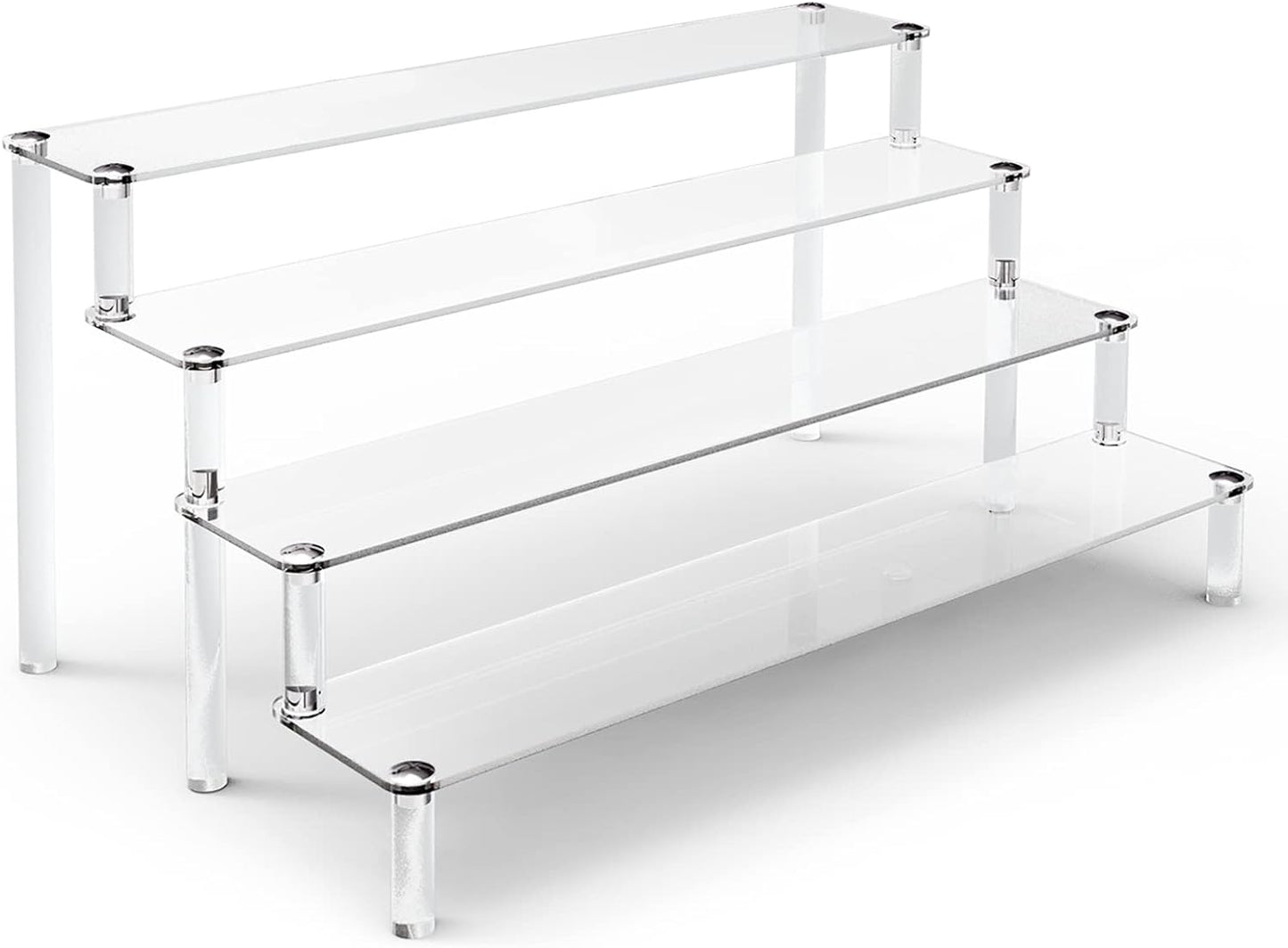 Acrylic Stands for Display, 4 Tier Clear