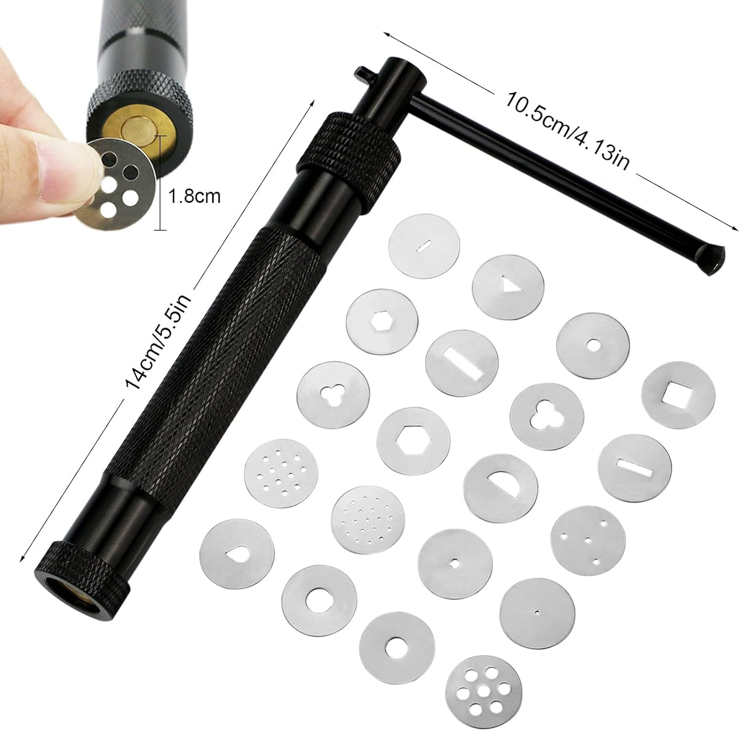 Fondant Extruder with 20 Discs