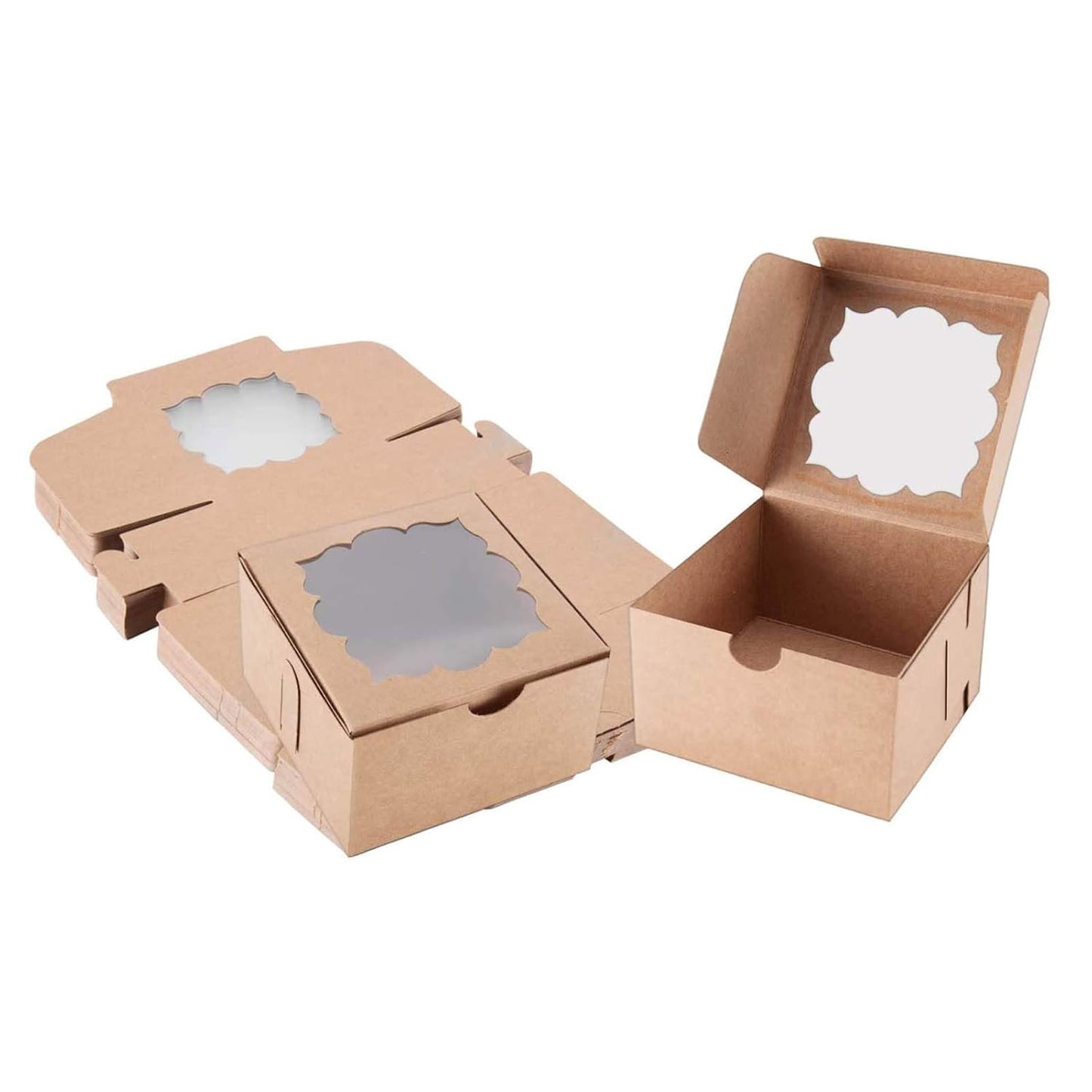 Treat Boxes for Coookie 4x4x2.5in Bakery Boxes