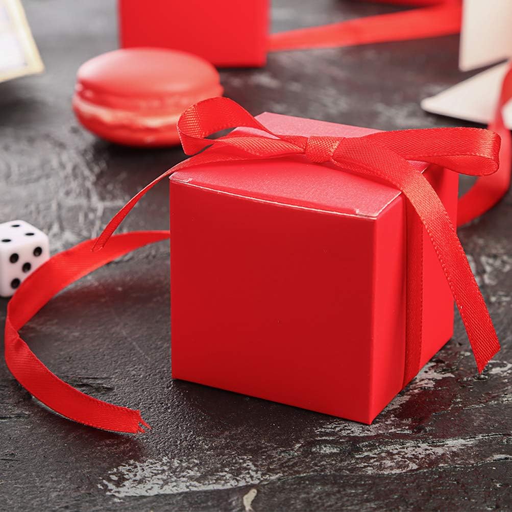 Red Gift Candy Box Bulk 2x2x2 inches