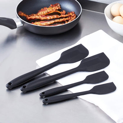 Non-Stick Heat Resistant Rectangular Silicone Spatula Set