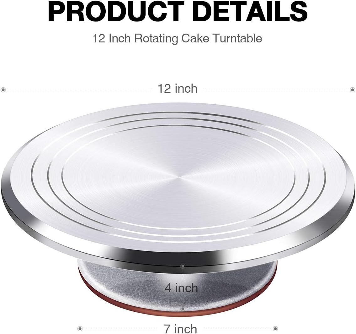 12 Inch Aluminium Alloy Revolving Cake Stand