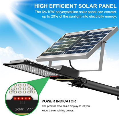 Solar Street Lights Outdoor, 15000lm