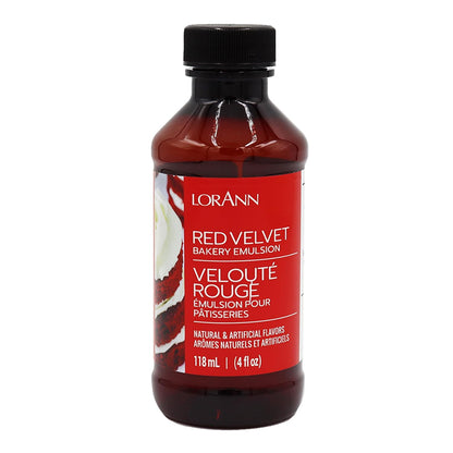 Red Velvet Bakery Emulsion, 4 oz - Intense Red