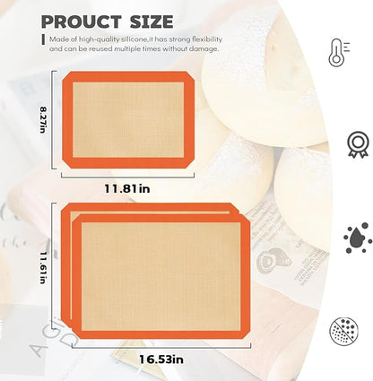 Silicone Baking Mat Set of 3