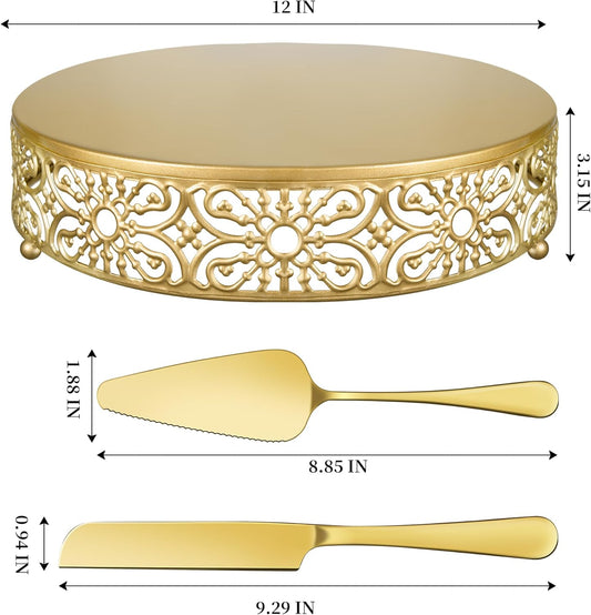 Gold Wedding Cake Stand 12 Inch