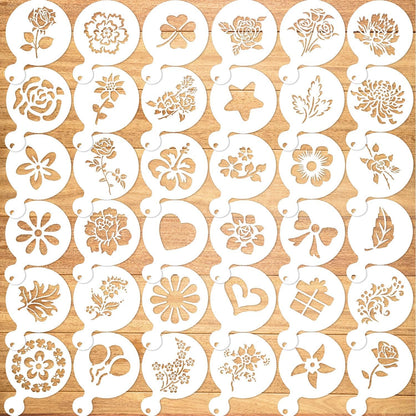 36Pack Cookie Stencil Baking Templates