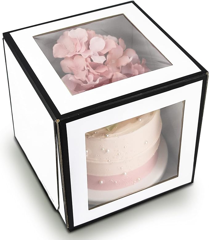 8 inch Large Cake Box (12 ct) - 8x8x8 Tall Cake