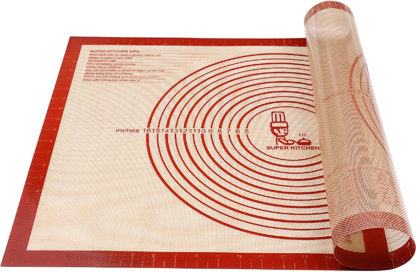 Non-slip Pastry Mat Extra Large with Measurements 28''x 20''