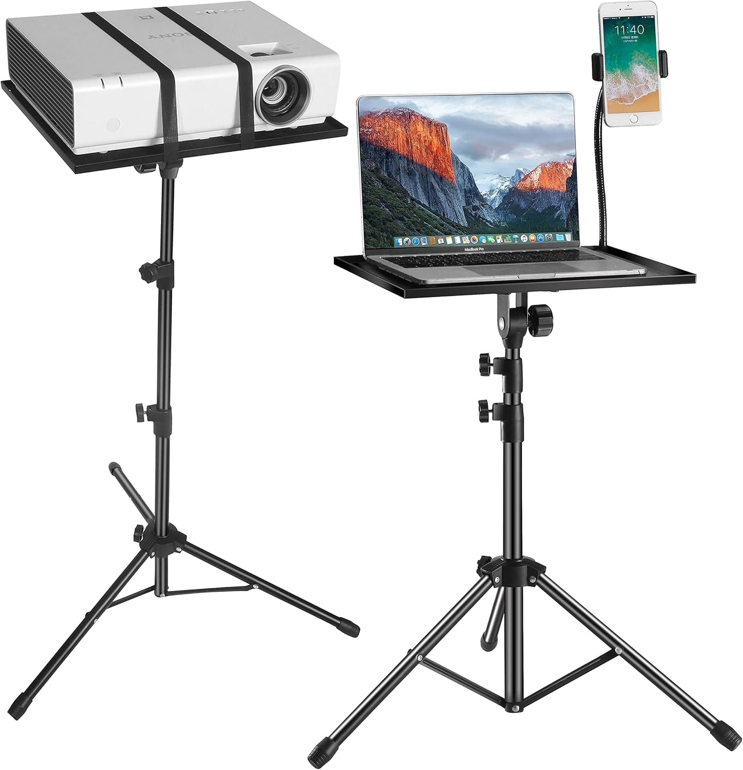 Projector Tripod Stand, Foldable Laptop Tripod,Multifunctional DJ Racks