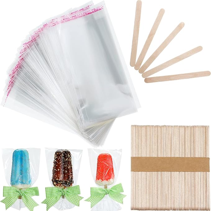 150 Pieces Ice Cream Bag 100 Disposable