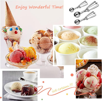 3Pcs Cookie Scoop Set