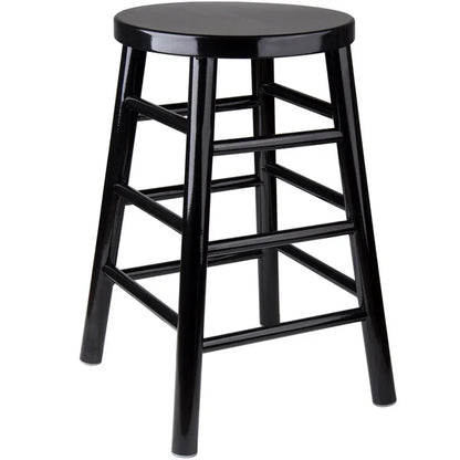 Lancaster Table & Seating 24" Black Metal Counter Height Stool