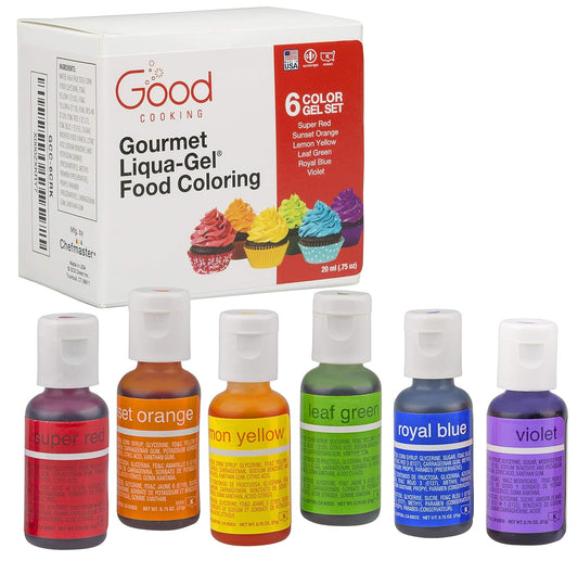 Food Coloring Liqua-Gel 6 PK