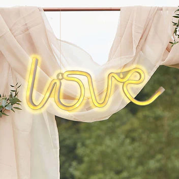 Love Neon Light Sign, LED Reusable Wall Decor Lights USB and Battery Operated 13"